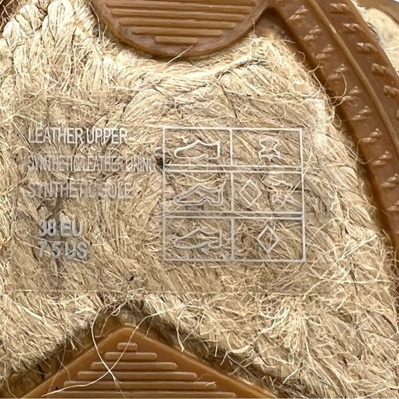 French Connection Women's Lucya‎ Black Leather Peep Toe Espadrille Sandals Shoes - Picture 13 of 16